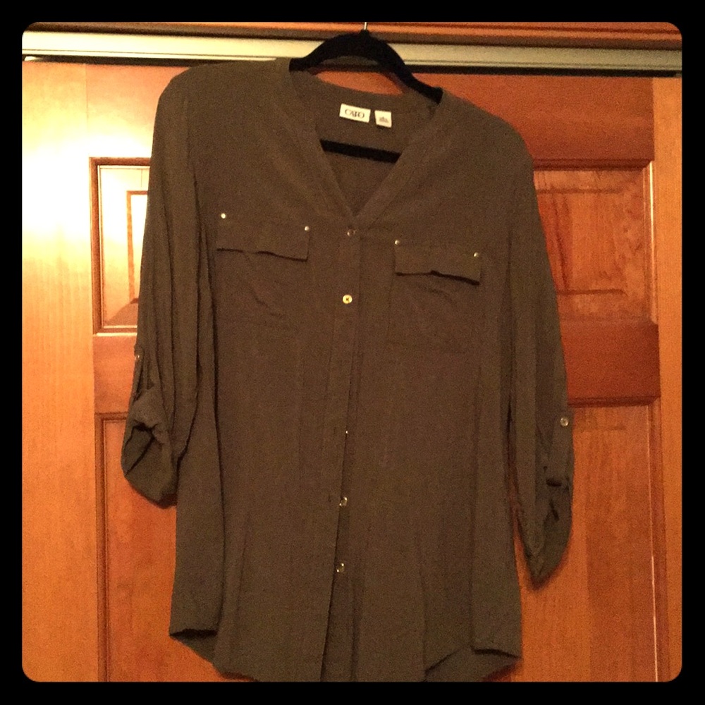 Olive green shirt